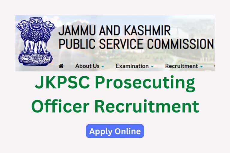 JKPSC Prosecuting Officer Recruitment 2022
